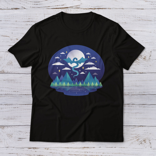 Lootgear - Fantasy World: Flying Dragon T-Shirt