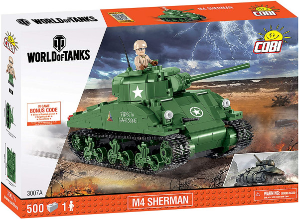 COBI - World of Tanks: M4 Sherman 500 Teile Bausatz