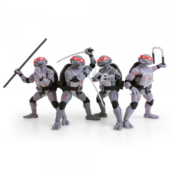 Loyal Subjects - TMNT BST AXN Actionfiguren 4er-Pack: Battle Damaged Turtles