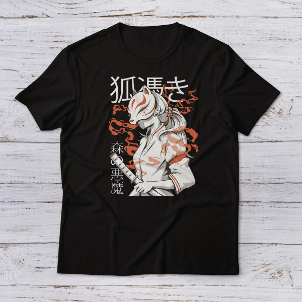 Lootgear - Sakura Worlds: Dark Kitsune T-Shirt