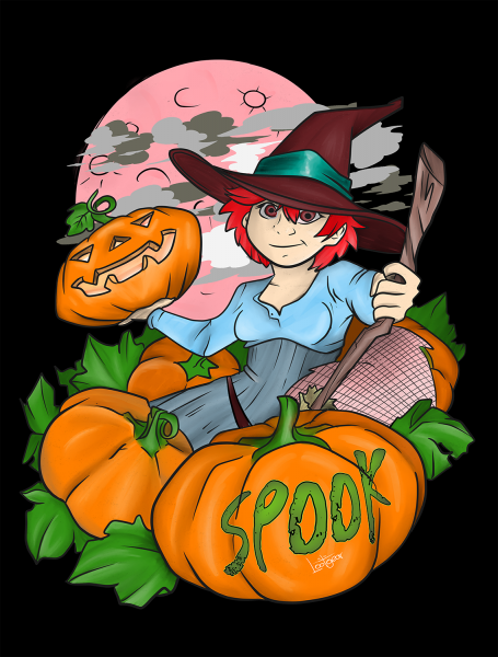 Lootgear - Spook: Pumpkin Witch T-Shirt