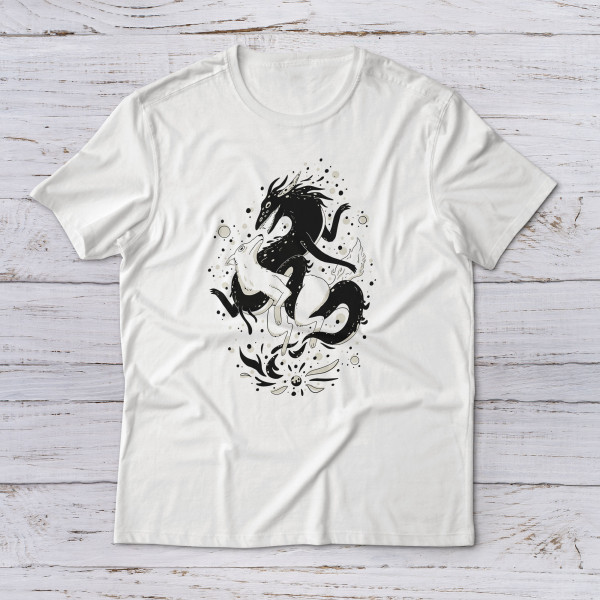 Lootgear - Fantasy World: Mythical Creature & Wolf II T-Shirt