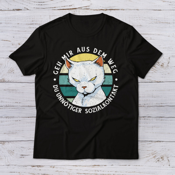 Lootgear - Cartoon World: Antisocial Cat T-Shirt