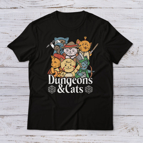 Lootgear - Gaming: Dungeons & Cats T-Shirt