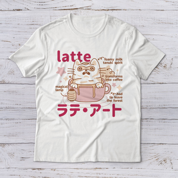 Lootgear - Sakura Worlds: Latte Japanese Dessert Monsters T-Shirt