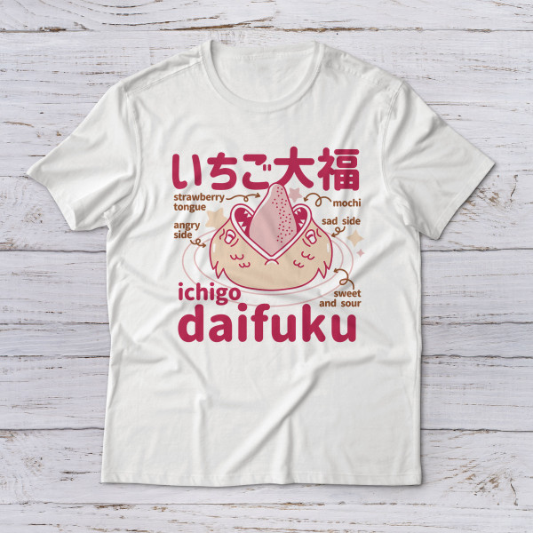 Lootgear - Sakura Worlds: Ichigo Daifuku Japanese Dessert Monsters T-Shirt