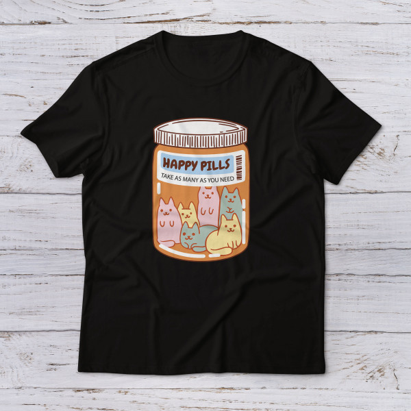 Lootgear - Cartoon World: Happy Pills T-Shirt