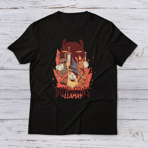 Lootgear - Gaming: Dungeons & Llamas T-Shirt