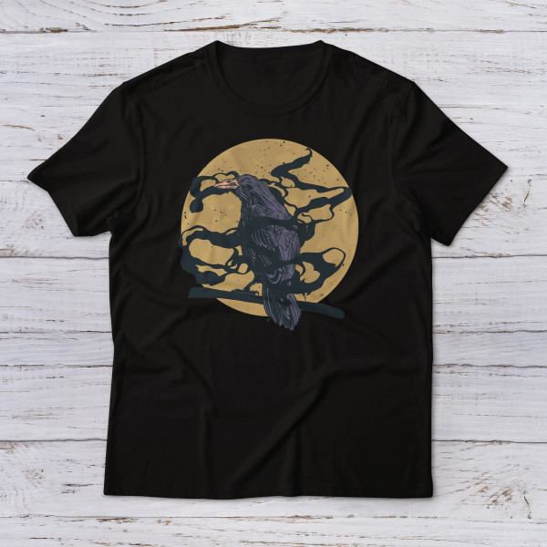 Lootgear - Fantasy: Gothic Raven T-Shirt