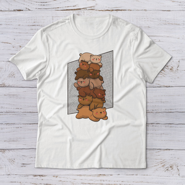 Lootgear - Cartoon World: Pile Of Sleepy Bears T-Shirt
