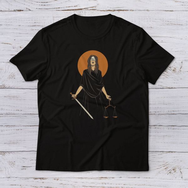 Lootgear - Fantasy World: Dark Lady Justice T-Shirt