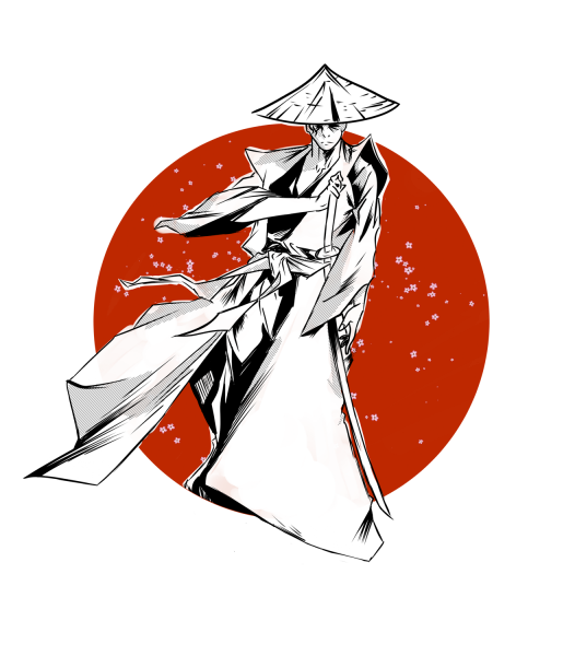 Lootgear - Sakura Worlds: Lone Samurai T-Shirt