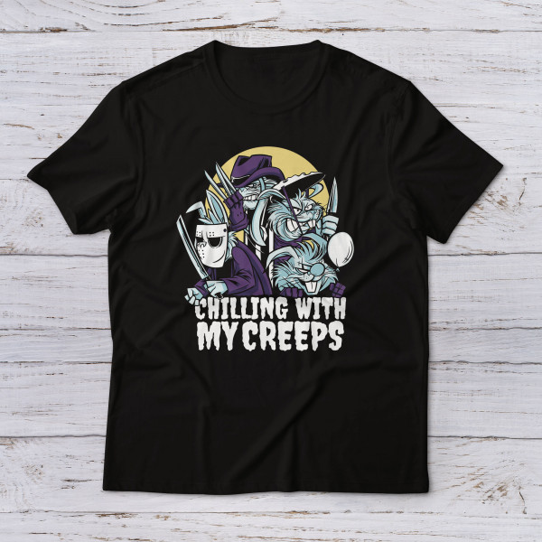 Lootgear - Horror T-Shirt: Chilling With My Creeps T-Shirt