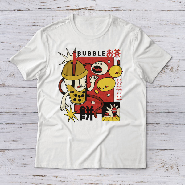 Lootgear - Cartoon World: Retro Bubble Tea T-Shirt