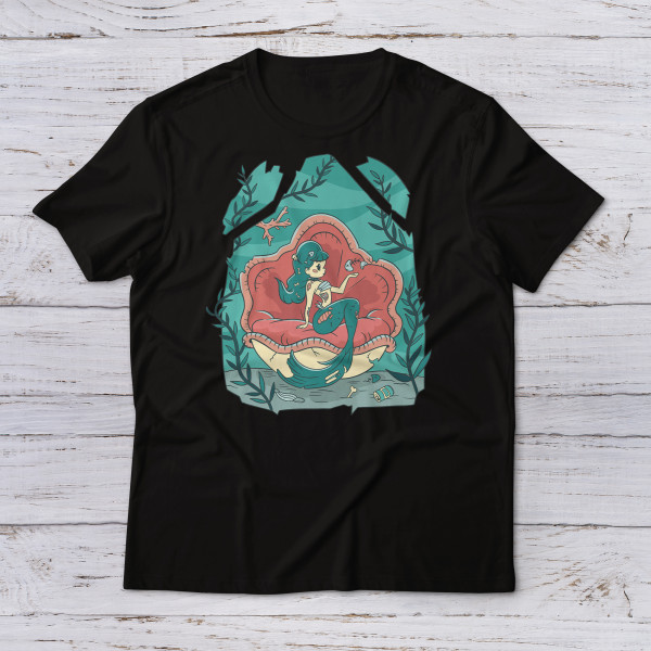 Lootgear - Cartoon World: Little Zombie Mermaid T-Shirt