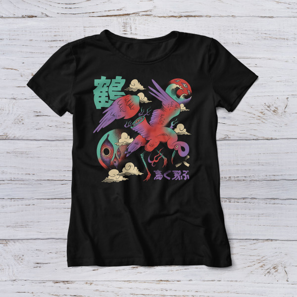 Lootgear - Sakura Worlds: Psychedelic Crane T-Shirt