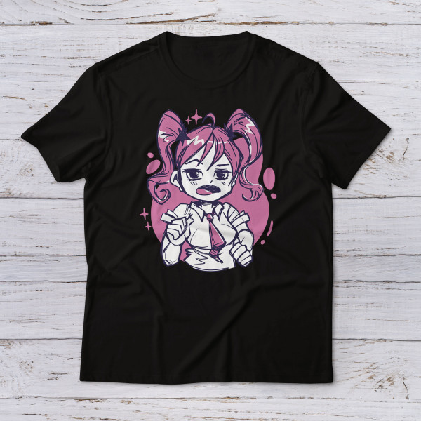 Lootgear - Sakura Worlds: Animegirl Sketch T-Shirt