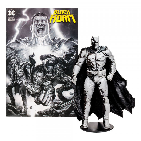 McFarlane - DC Direct Actionfigur & Comic Black Adam: Batman Line Art Variant (SDCC)
