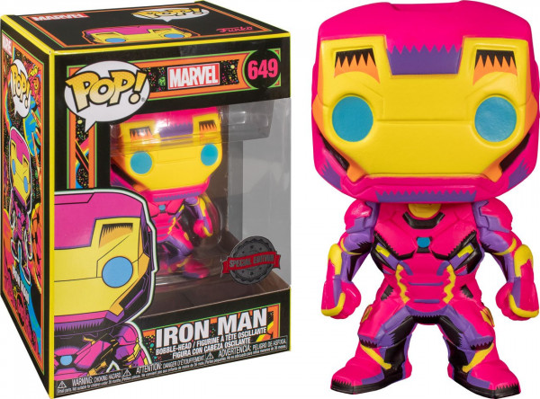 Funko POP! Marvel - Marvel Black Light: Iron Man