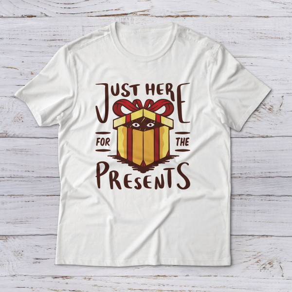 Lootgear - Cartoon World: Just Here For The Presents T-Shirt