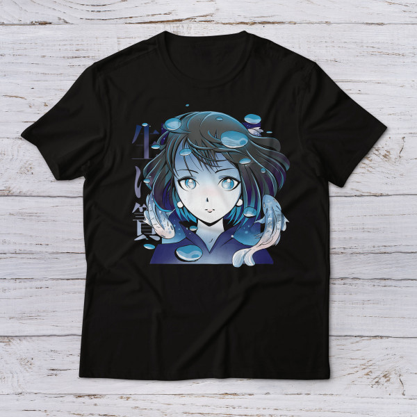 Lootgear - Sakura Worlds: Anime Girl & Koi T-Shirt